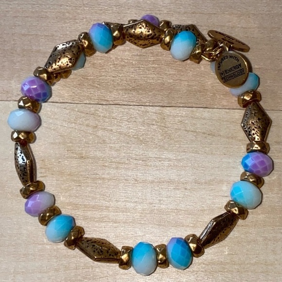 Alex and Ani Islander wrap Bracelet in Russian gold EUC - Picture 3 of 4